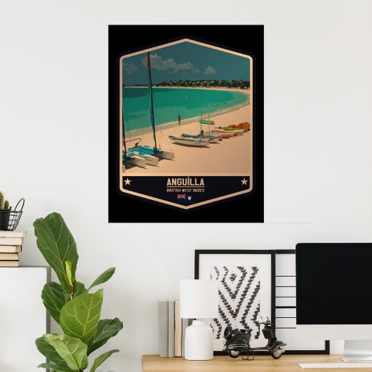 Anguilla Poster (Thuiskantoor)