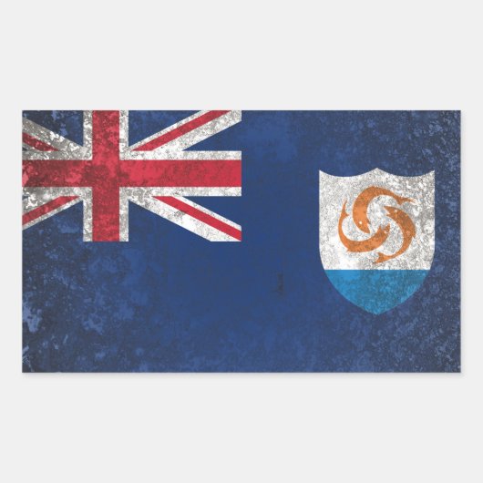 Anguilla Rechthoekige Sticker (Voorkant)