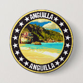 Anguilla Ronde Button 7,6 Cm (Voorkant)