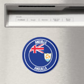 Anguilla Round Emblem Magneet (Insitu (Vaatwasser))
