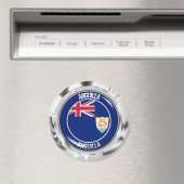 Anguilla Round Emblem Magneet (Insitu (Vaatwasser))