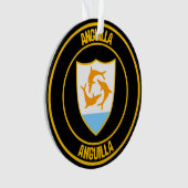 Anguilla Round Emblem Ornament (voorkant)