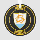 Anguilla Round Emblem Ornament (achterkant)