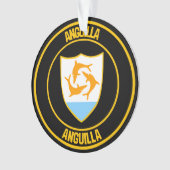 Anguilla Round Emblem Ornament (voorkant)
