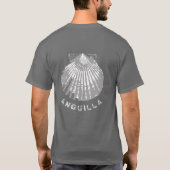 Anguilla seashell in nood t-shirt (Achterkant)