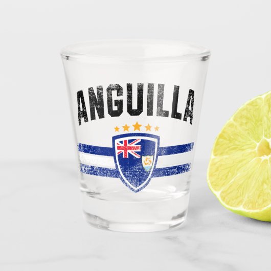 Anguilla Shot Glas (Voorkant)