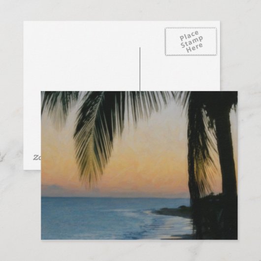 Anguilla Sunset Briefkaart (Voorkant / Achterkant)