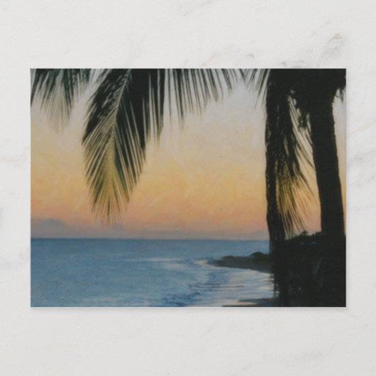Anguilla Sunset Briefkaart (Voorkant)