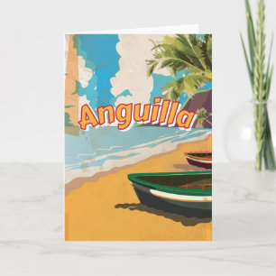Anguilla  vakantie-Poster Feestdagen Kaart