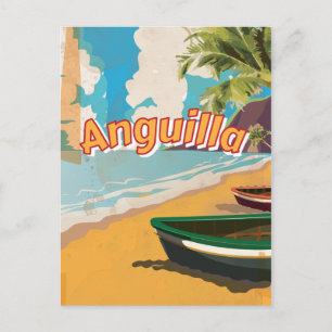 Anguilla Vintage vakantieposter Briefkaart