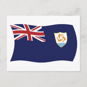Anguilla Vlag Ansichtkaart Briefkaart