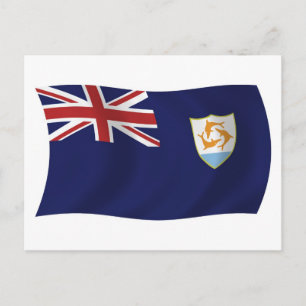 Anguilla Vlag Ansichtkaart Briefkaart