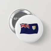 Anguilla Vlag Knop Ronde Button 5,7 Cm (Voorkant /achterkant)