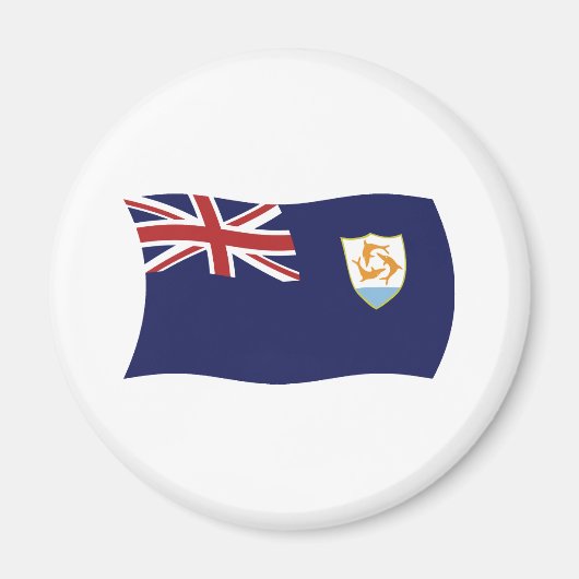 Anguilla Vlag Magneet (Voorkant)