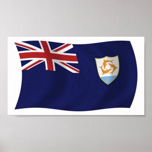 Anguilla Vlag Poster Print (Voorkant)