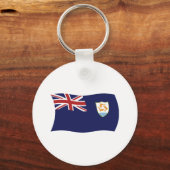 Anguilla Vlag Sleutelhanger (Voorkant)