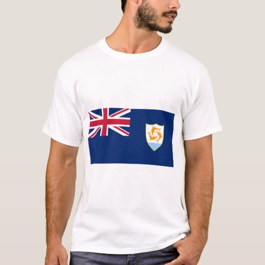Anguilla Vlag T-shirt (Voorkant)