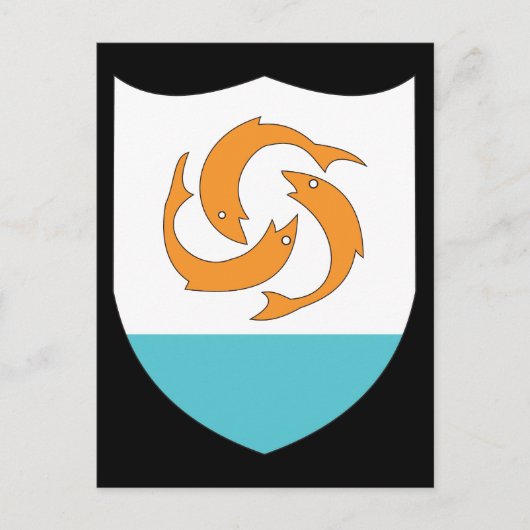 Anguilla-wapenschild Briefkaart (Voorkant)