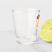 Anguilla wapenschild shot glas (Links)