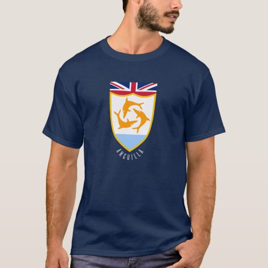 Anguilla wapenschild t-shirt (Voorkant)