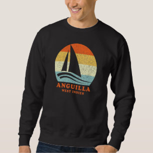 Anguilla West Indies Retro Sailboat Sailin Trui