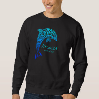 Anguilla West Indies Retro Tribal Dolphin Trui