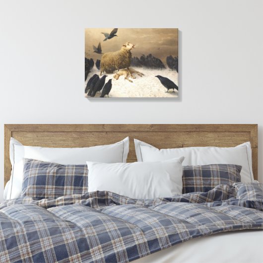 Anguish By August Friedrich Albrecht Schenck 1876 Canvas Afdruk (Insitu (Slaapkamer))