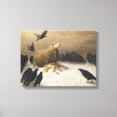 Anguish By August Friedrich Albrecht Schenck 1876 Canvas Afdruk (Voorkant)