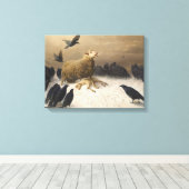 Anguish By August Friedrich Albrecht Schenck 1876 Canvas Afdruk (Insitu (Houten vloer))