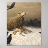 Anguish By August Friedrich Albrecht Schenck 1876 Poster (Voorkant)