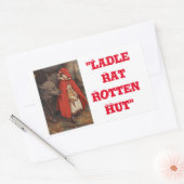 "Anguish Languish" Rechthoekige Sticker (Envelop)