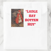 "Anguish Languish" Rechthoekige Sticker (Tas)