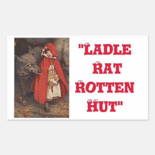 "Anguish Languish" Rechthoekige Sticker (Voorkant)