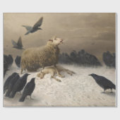 Anguish: Schapen met een dode lamp Cadeaupapier (Vlak)