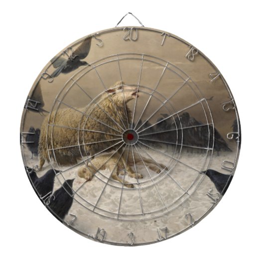 Anguish: Schapen met een dode lamp Dartbord (Voorkant)