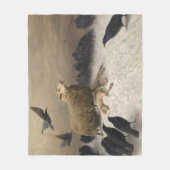 Anguish: Schapen met een dode lamp Fleece Deken (Voorkant)