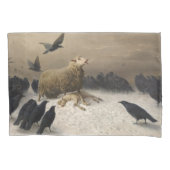 Anguish: Schapen met een dode lamp Kussensloop (Voorkant-Links)
