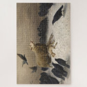 Anguish: Schapen met een dode lamp Legpuzzel (Verticaal)