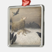 Anguish: Schapen met een dode lamp Metalen Ornament (Links)
