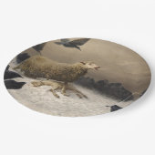 Anguish: Schapen met een dode lamp Papieren Bordje (Gekanteld)