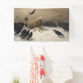 Anguish: Schapen met een dode lamp Spandoek (Insitu)