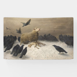 Anguish: Schapen met een dode lamp Spandoek