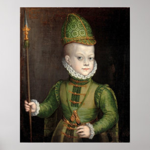 Anguissola - portret van een jongen bij de Spaanse Poster