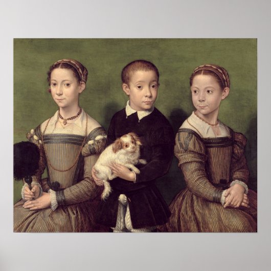 Anguissola - Zusters en broer van de kunstenaar Poster (Voorkant)