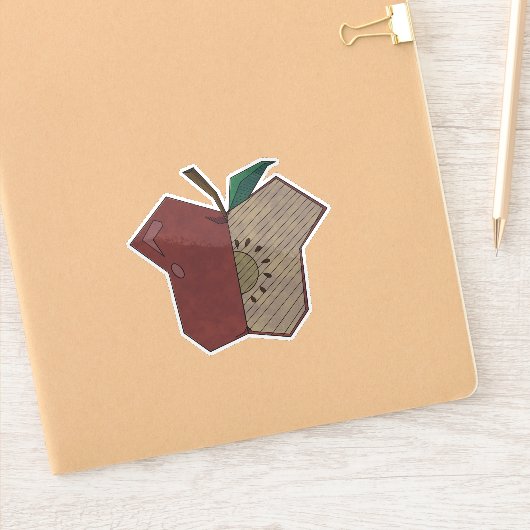 Angular Apple Sticker (Notitieboek)