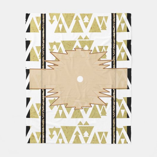 Angular Desert Dreams Fleece Deken (Voorkant)