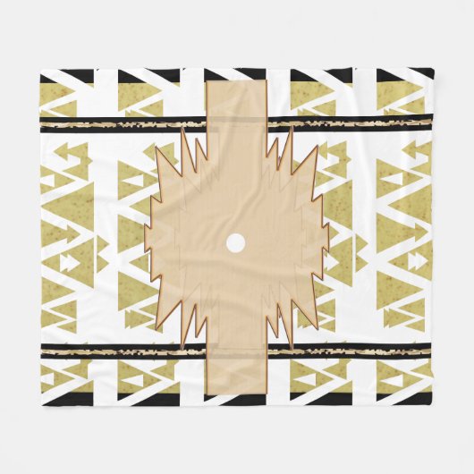 Angular Desert Dreams Fleece Deken (Voorkant (Horizontaal))