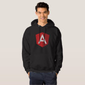 Angular js Developer Front end Developer Angular Hoodie (Voorkant volledig)