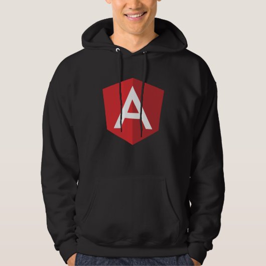 Angular js Developer Front end Developer Angular Hoodie (Voorkant)