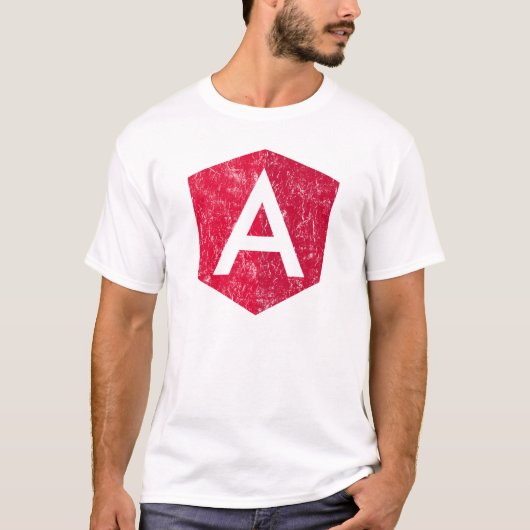  Angular JS JavaScript Developer T-shirt (Voorkant)